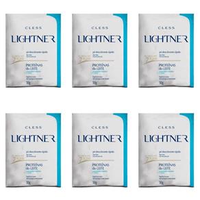 Lightner Proteínas do Leite Pó Descolorante 50g - Kit com 06