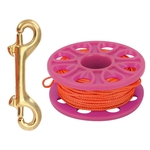 Lightweight plástico Snorkeling Mergulho Dedo Spool bobina 30m Guia Linha Reel (rosa)