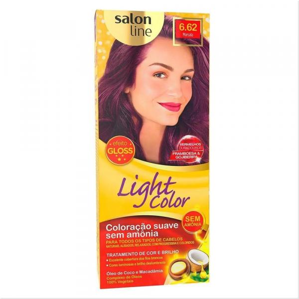 Ligth Color Coloração S/ Amônia 6.62 Marsala - Salon Line
