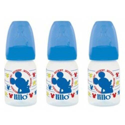 Lillo 614221 Divertida Mamadeira Silicone Azul 120ml (kit C/03)
