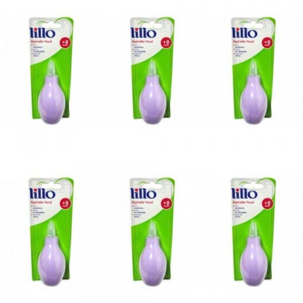 Lillo 654150 Aspirador Nasal Lilás (Kit C/06)