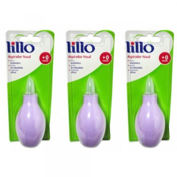 Lillo 654150 Aspirador Nasal Lilás (Kit C/03)