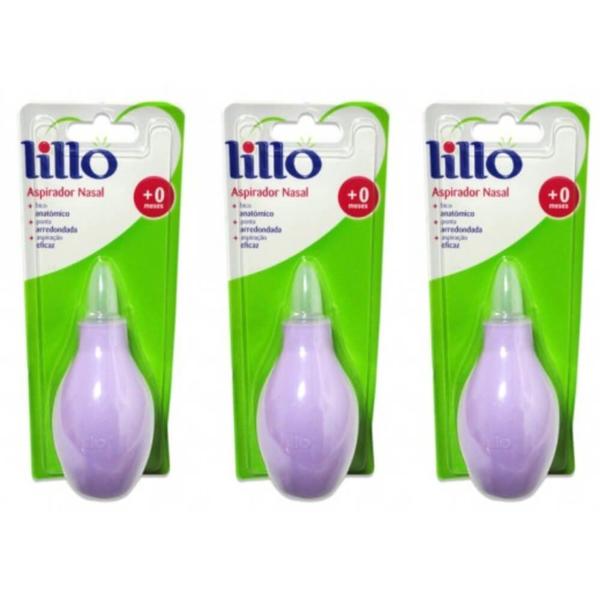 Lillo 654150 Aspirador Nasal Lilás (Kit C/03)