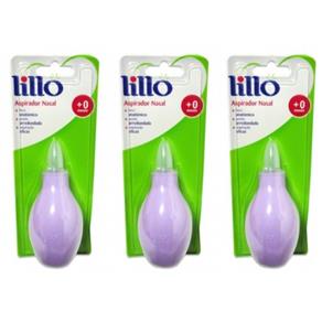 Lillo 654150 Aspirador Nasal Lilás - Kit com 03
