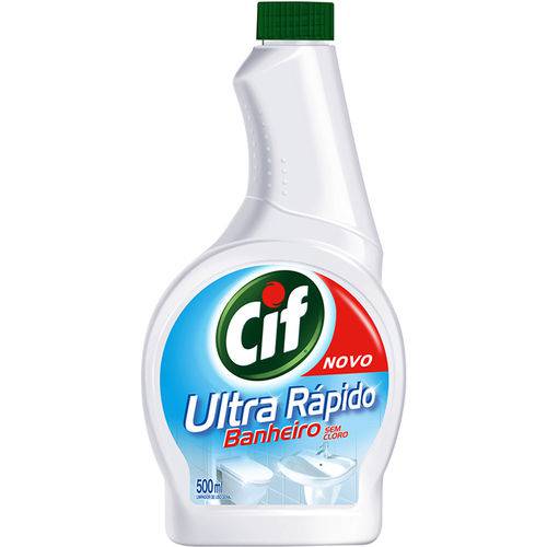 Limp Banheiro Cif 500ml-refil S/cloro