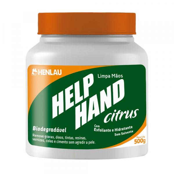 Limpa Maos Citrus Help Hand - Remove Graxa, Oleo, Tintas, Resina, Verniz, Cola e Cimento - 500grs - Henlau