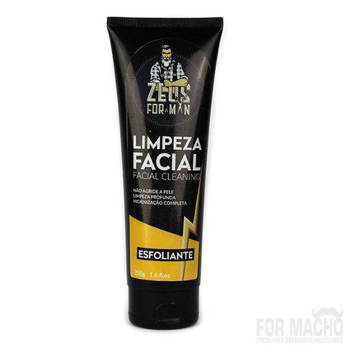 Limpeza Facial Esfoliante Zeus For Man 250g