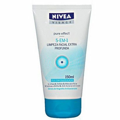 Limpeza Facial Nivea Pure Effect 5 em 1 - 150mL - Bdf Nivea