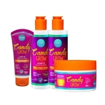 Linha candy grow (sh + condi + másc + leave in) - Phinna