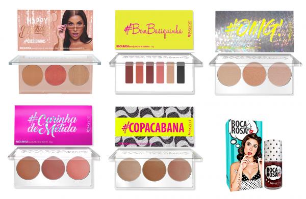 Linha Completa Boca Rosa Beauty 5 Paletas E Lip Tint - Payot Total 6 Itens