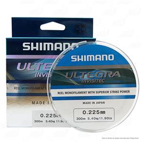 Linha de Pesca Shimano Ultegra Invisitec Monofilamento 300m 0,225mm 5,4kg