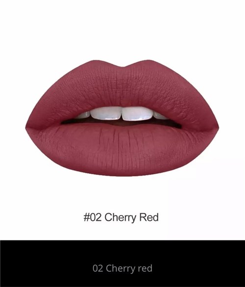 Lip Gloss Coscelia Matte - Batom Líquido 3.4Ml (Cherry Red)