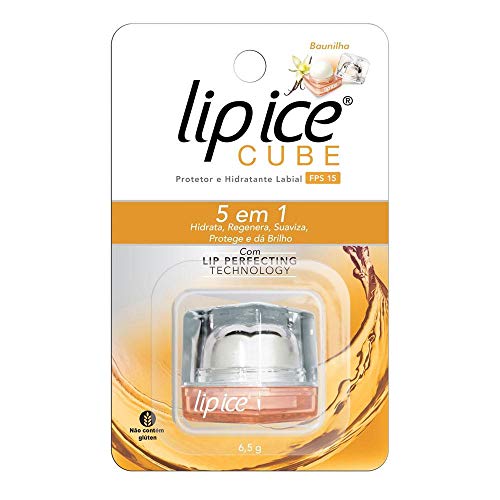Lip Ice Cube Protetor e Hidratante Labial FPS15 - Baunilha 6.5g