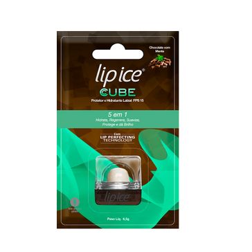 Lip Ice Cube Protetor Labial Chocolate com Menta Fps15