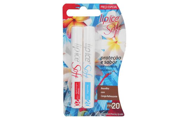 Lip Ice Protetor Labial Soft Baunilha e Cereja FPS20