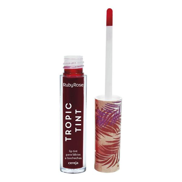 Lip Tint Para Lábios E Bochechas Tropic Tint 2,5ml Cereja Ruby Rose Hb 552 01 Unidade