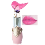 Lipbalm transparente mudou de cor Lip Balm Hidratante Rosa Pintalabios Jelly Flor Temperatura Maquiagem Batom de longa duração