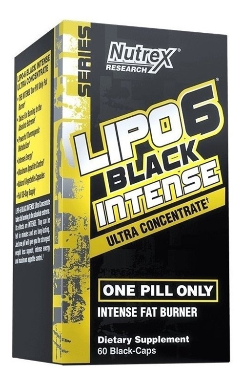 Lipo 6 Black Intense 120 Caps - Nutrex