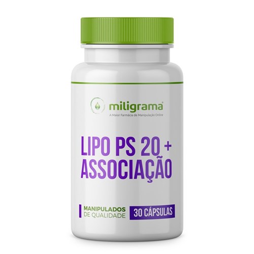 Lipo Ps 20 + Associação - Melhora no Processo de Aprendizagem - 30 Cápsulas