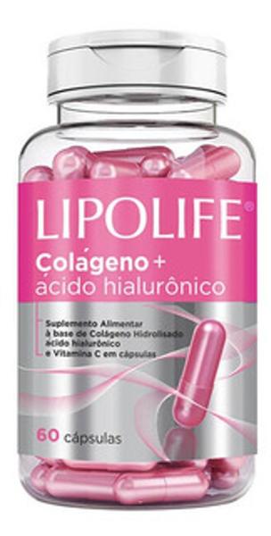 Lipolife Colágeno + Ácido Hialurônico 60 Cápsulas Mediervas