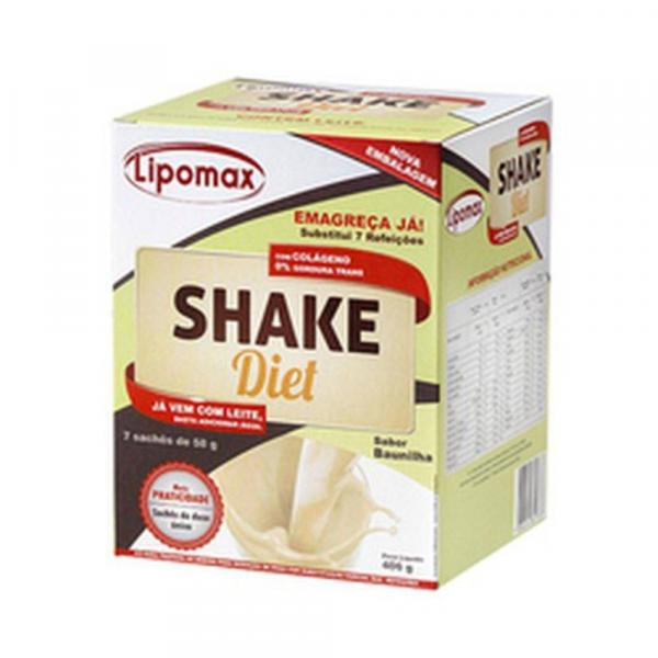 Lipomax Shake Diet Baunilha 40 Gramas 7 Unidades - Diet Shake