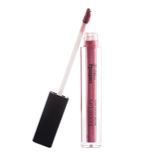 Liquid Lips Batom Líquido Mate Fantasia Metallic Contém1g Make-up Rosa