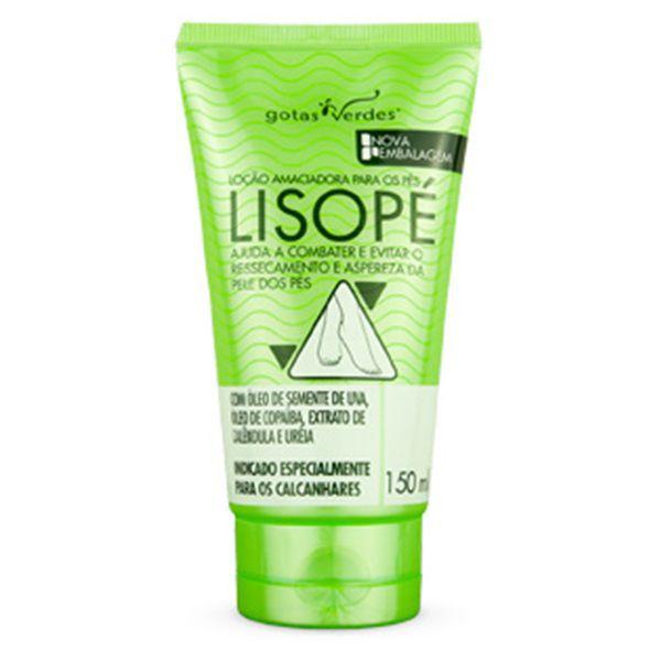 Lisope - Locao Amaciadora para os Pes - 150ml - Gotas Verdes