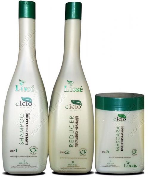 Lissé Ciclos Naturals Escova Progressiva Ecologica Shampoo, Reducer Hidratante e Máscara