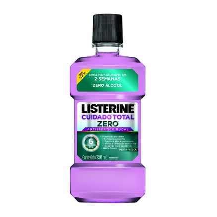 Listerine Cuidado Total Zero Antisséptico Bucal Menta Fresca 250ml