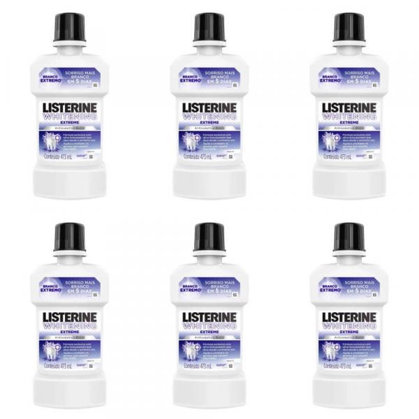 Listerine Whitening Extreme Enxaguante Bucal 473ml (Kit C/06)