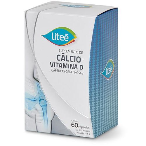 Liteé Suplemento de Cálcio 600 Mg Vitamina D3 60Comprimidos