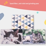 Litter Cat Pattern Mat PVC animal Mat Coloque Pet Mat Pet Mats Grinding Garra Mat
