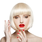 Plano Cabelo Liuhai peruca Natural Vivencionistas Fibra Wigs Em linha reta cabelo sintético