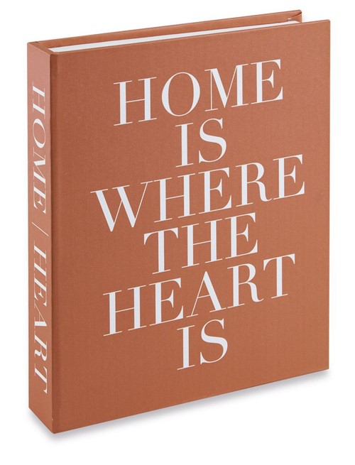 Livro Caixa | Home Is Where The Heart Is | Terracota