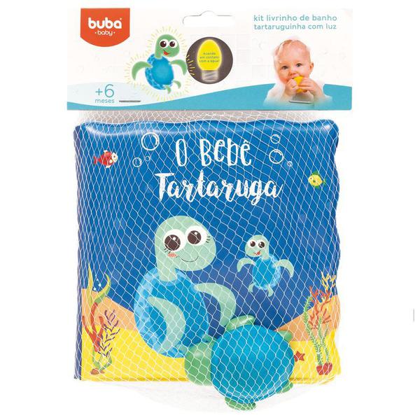 Livro de Banho e Mini Figura - o Bebê Tartaruguinha - Buba