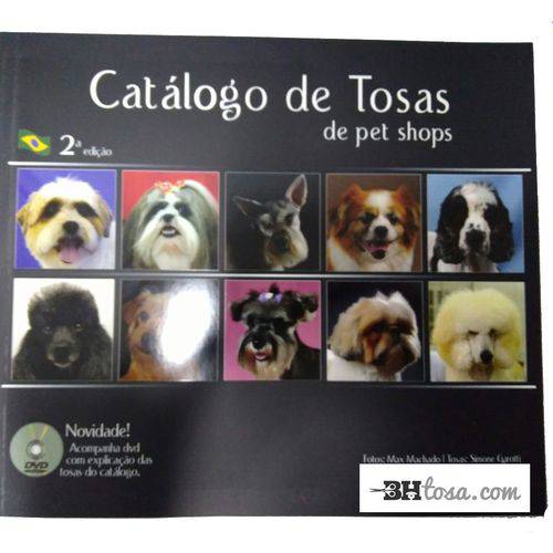 Livro de Tosas com DVD para Profissionais Pet Shop