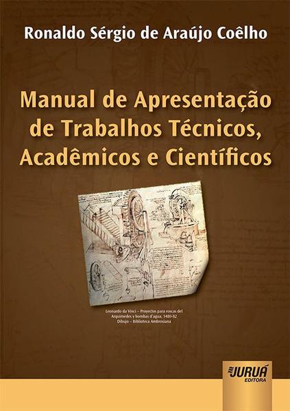 Livro - Manual de Apresentação de Trabalhos Técnicos, Acadêmicos e Científicos