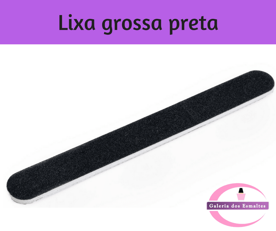Lixa Grossa P/ Unha Preta 17,0X2,0X0,1Cm Gramatura 320/320