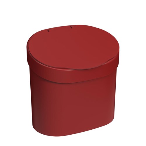Lixeira de Pia 4,0 Litros Basic Vermelho Bold Coza