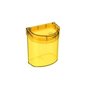 Lixeira de Pia Glass 2,7 Litros Amarelo Coza