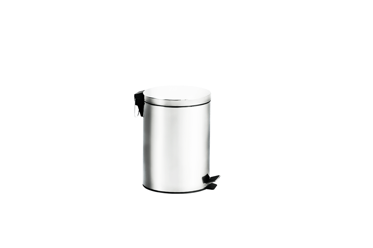 Lixeira Inox com Pedal e Balde - Standard Ø 16,9 X 25,5 Cm