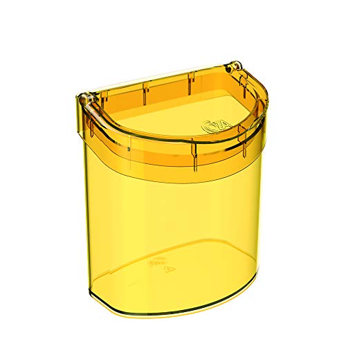 Lixeira para Pia Glass 2,7 L Am Coza Amarelo