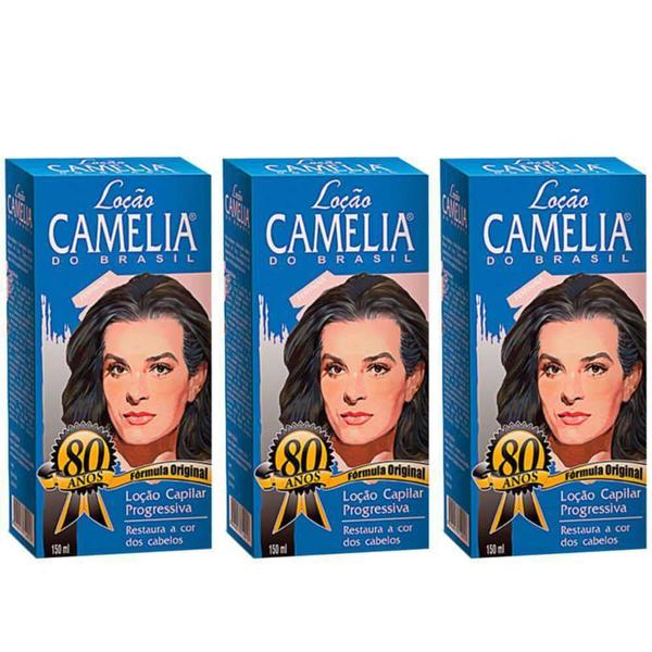 Loção Camélia do Brasil Feminina 150ml Kit com 3 Unidades - Camelia