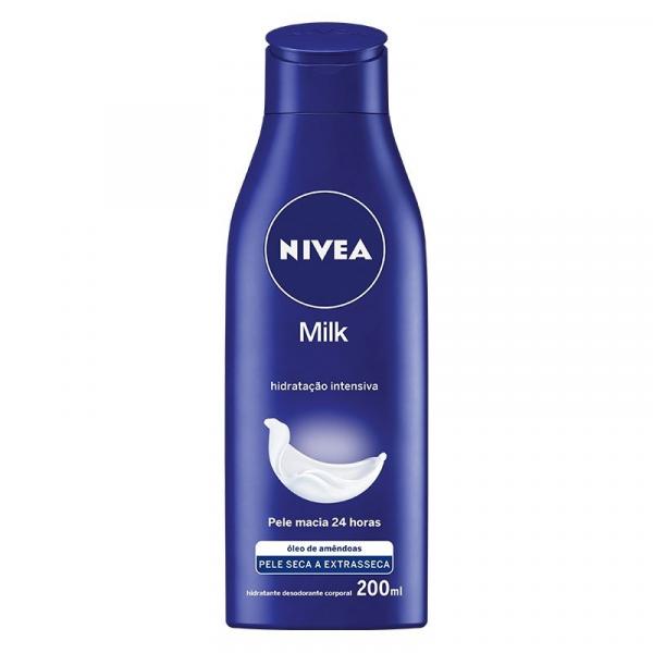 Loção Creme Desodorante Nívea Body Milk Extra Seca 200Ml