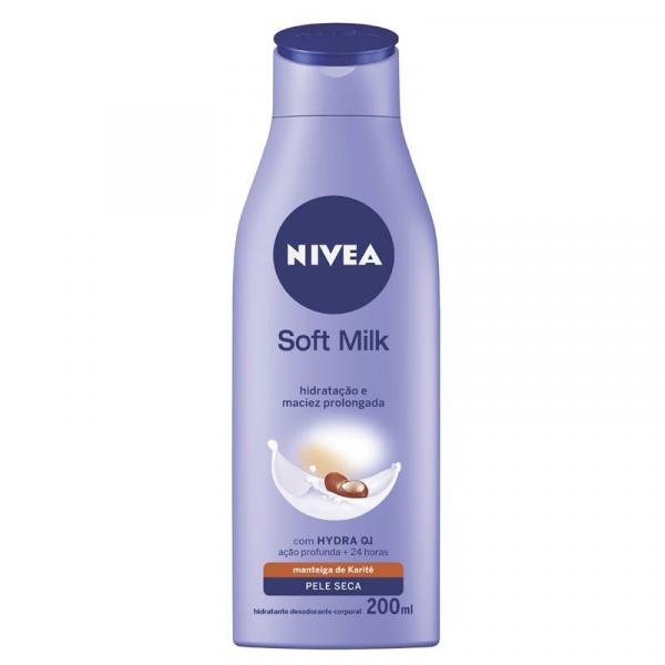 Loção Creme Desodorante Nívea Body Soft Milk 200ml