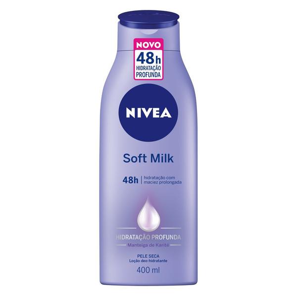 Loção Creme Desodorante Nívea Body Soft Milk 400ml