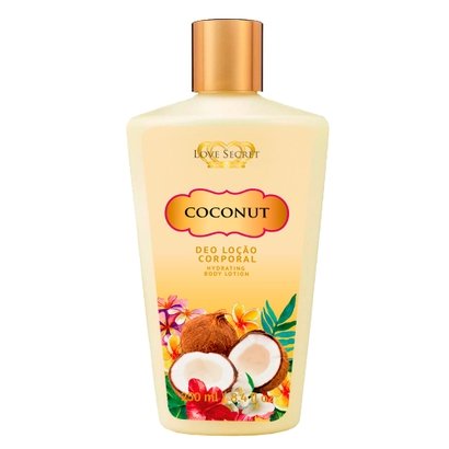 Loção Desodorante Coconut Love Secret - para o Corpo 250ml