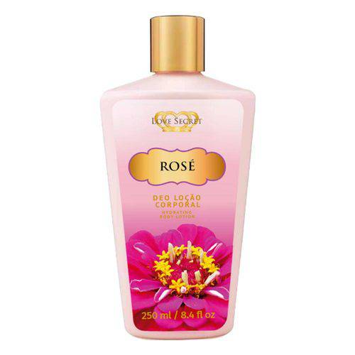 Loção Desodorante Corporal Rose Love Secret 250ml