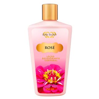 Loção Desodorante Rose Love Secret - para o Corpo 250ml