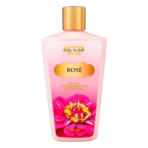 Loção Desodorante Rose Love Secret - para o Corpo - 60ml